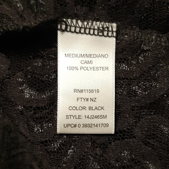 Nicole Miller Nicki Lace Turtleneck Top Womens Medium Black Sheer Long Sleeve - Picture 8 of 8